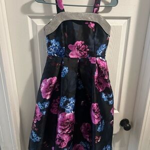 JCPenney Floral Kids Dress with Pink and Blue